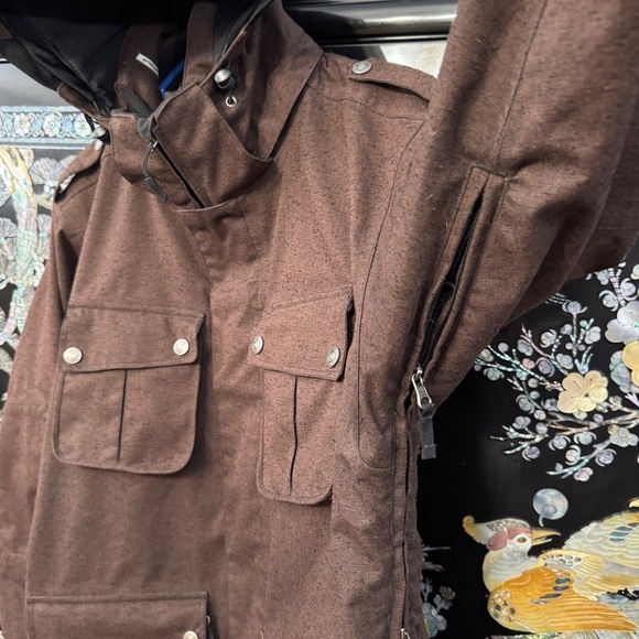 Sessions Ridge Series Men’s Ski/Snowboard Jacket M Brown RECCO - Picture 5 of 15